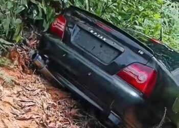 MAYAT seorang lelaki ditemukan dalam tempat penyimpanan barang kereta Proton Waja dalam semak di tepi jalan Kilometer 26, Jalan Jemaluang-Kahang, Mersing.