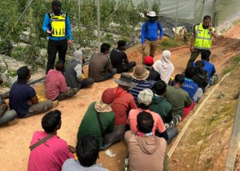 LAPAN mangsa pemerdagangan manusia warga Bangladesh diselamatkan di sebuah kebun tanaman di kawasan Tanah Tinggi Lojing, Gua Musang, Kelantan.