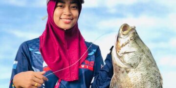 Ikan Jenahak seberat lima kilogram hasil 'tarikan' Izryana