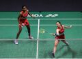 PEARLY Tan-M. Thinaah menumpaskan gandingan Jepun, Yuki Fukushima-Mayu Matsumoto 21-18, 21-19 pada aksi suku akhir Terbuka India 2025 di Stadium Tertutup KD Jadhav, New Delhi, hari ini.