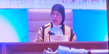 TENGKU Maimun Tuan Mat dalam Majlis Pembukaan Tahun Perundangan 2025 di di Pusat Konvensyen Antarabangsa Putrajaya (PICC).