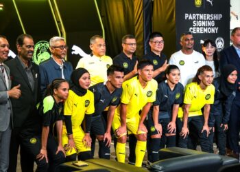 Pelancaran jersi baharu Harimau Malaya tajaan jenama sukan PUMA di Petaling Jaya, baru-baru ini.