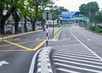 KERJA-KERJA naik taraf dan pembaikan jalan di persimpangan Jalan Air Itam dan Persiaran Abdullah Ariff dari pusat bandar menuju ke kawasan Air Itam di George Town, Pulau Pinang telah siap sejak hujung tahun lepas.