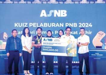 SEKOLAH Menengah Kebangsaan Bandar Baru Serting menjuarai pertandingan Kuiz Pelaburan PNB 2024.