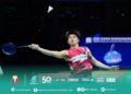 Justin Hoh tumpas di tangan pemain No. 21 dunia, Lee Cheuk Yiu 19-21, 16-21 dalam masa 46 minit.-IHSAN BAM