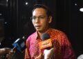 MOHD. Azlan Helmi Helmi ditemui pemberita pada Majlis Makan Malam Semarak Keadilan Kita Madani di Ipoh hari ini. -UTUSAN/ZULFACHRI ZULKIFLI