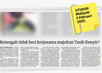 KERATAN laporan Utusan Malaysia pada 5 Februari lalu.