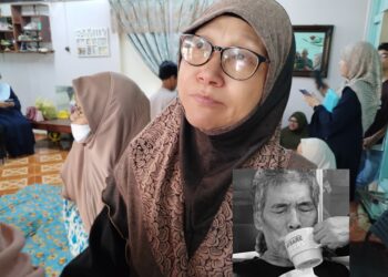 ZAINON Majid memaklumkan jenazah Roslan Salleh (gambar kecil) akan dikebumikan di Tanah Perkuburan Islam Kampung Rantau Panjang, Alor Gajah, Melaka.