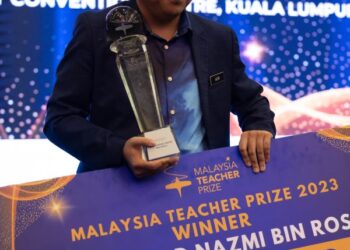 MUHAMMAD Nazmi Rosli disenarai pendek sebagai salah seorang daripada 10 finalis terbaik bagi anugerah berprestij Hadiah Guru Global 2025.