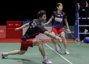 Goh Soon Huat-Shevon Lai dijangka menyertai sesi latihan  Akademi Badminton Malaysia sebagai persiapan akhir ke Kejohanan Badminton Berpasukan Campuran Asia (BAMTC) 2024. - UTUSAN/SHIDDIEQIIN ZON