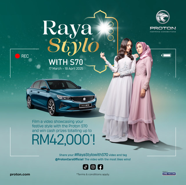 Kempen #RAYASTYLOWITHS70 tawar hadiah hingga RM42,000