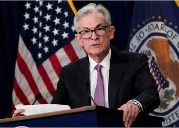 JEROME Powell ketika mengumumkan kenaikan kadar faedah sebanyak 75 mata asas  di Washington, kelmarin. – GAMBAR HIASAN