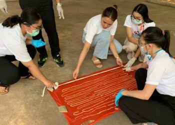 CACING pita sepanjang 18 meter dikeluarkan daripada dubur seorang pesakit warga emas di Thailand. - AGENSI