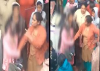 TANGKAP layar video menunjukkan seorang wanita muda diarak di jalanan selepas dirogol dan dipukul di New Delhi, India. - AGENSI