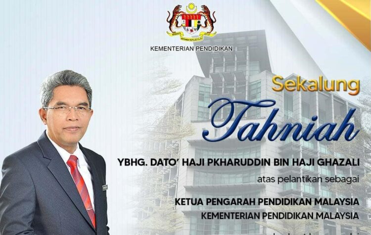 Pkharuddin Dilantik Ketua Pengarah Pendidikan Baharu