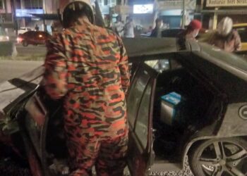 Seorang lelaki terbunuh selepas kereta dipandunya langgar pokok di hadapan Hospital Kulai Besar, Jalan Senai Utama semalam