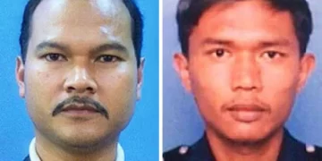 DUA bekas anggota polis, Sirul Azhar Umar (kiri) dan Azilah Hadri disabitkan atas kesalahan membunuh Altantuya Shaariibuu oleh Mahkamah Tinggi pada 2009. Mereka dijatuhi hukuman mati pada 2015.