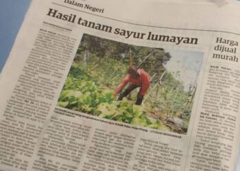 KERATAN akhbar Utusan Malaysia semalam.