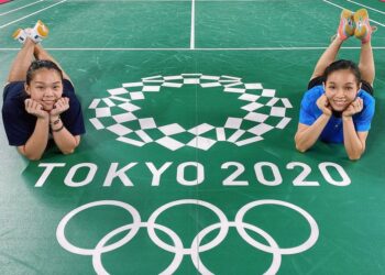 CHOW Mei Kuan (kanan) dan Lee Meng Yean berdebar untuk memulakan kempen Sukan Olimpik esok. - IHSAN INSTAGRAM CHOW MEI KUAN