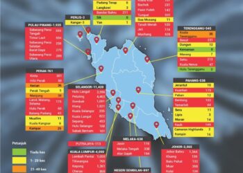 Peta Data Pergerakan Covid-19 dari 21 April hingga 4 Mei