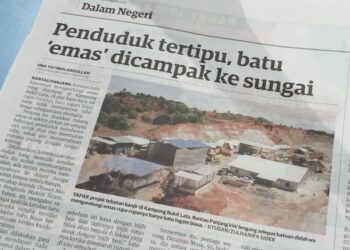 KERATAN akhbar Utusan Malaysia semalam.