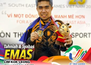 LIM Kok Leong hadiahkan emas ke-23 buat negara