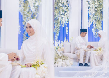 Wany Hasrita selamat bernikah dengan lelaki pilihannya Mohd Al-Adib Fahmi Harun. Foto:  WSVS.co