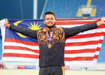 MUHAMMAD IIrfan Shamsuddin antara prospek emas Malaysia dalam lempar cakera.