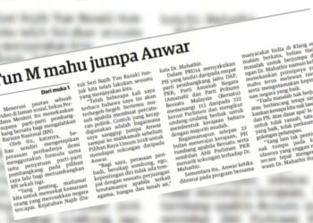 KERATAN laporan Utusan Malaysia.