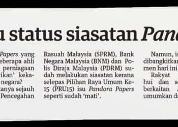 Laporan UTUSAN MALAYSIA 13 Februari 2023.