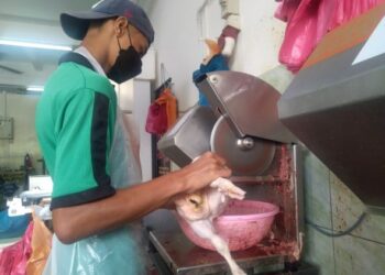 PENJUAL ayam segar tertekan dengan pelaksanaan SHMKM kerana harga kawalan maksimun yang diputuskan kerajaan menyebabkan keuntungan mereka menyusut susulan kos modal yang tinggi terpaksa dikeluarkan. - UTUSAN/MUHAMMAD SHAHIZAM TAZALI