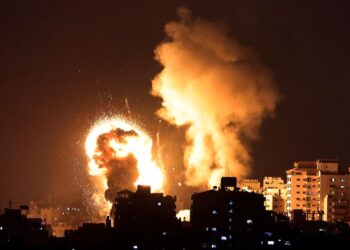 SERANGAN udara Israel di Semenanjung Gaza. - AFP