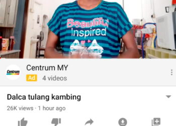 TANGKAP layar saluran Youtube 'Sugu Pavithra' yang dimuat naik hari ini. 