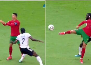 CRISTIANO Ronaldo menunjukkan skil yang memerangkap Antonio Rudiger  ketika Portugal menentang Jerman semalam.