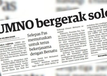 KERATAN laporan Utusan Malaysia.