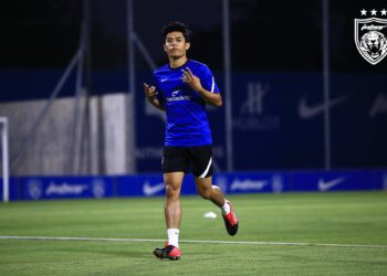 SYAFIQ Ahmad kembali menjalani latihan bersama JDT.