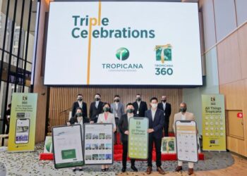 Majlis pelancaran aplikasi Tropicana 360 di Kuala Lumpur, semalam, bakal memberikan pelbagai kemudahan kepada pelanggan Tropicana Corporation Berhad.