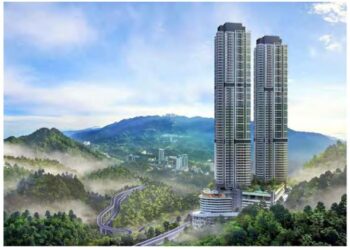 Lakaran artis projek Tropicana Grandhill yang dibangunkan oleh Tropincana Corp. Bhd. di Genting Hinglands.