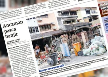 LAPORAN muka depan Utusan Malaysia 25 Disember lalu.