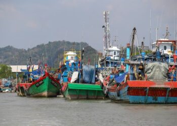 RATUSAN bot yang tersadai selepas hampir 15 bulan para pengusaha tidak turun ke laut berikutan ketiadaan pekerja di Kuala Perlis. - UTUSAN/SHAHIR NOORDIN