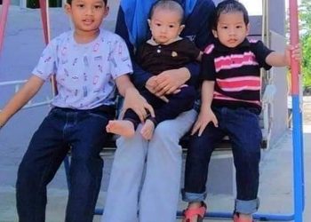 GAMBAR kenangan Nur Aimi Nadiah Abdul Rahim bersama tiga anak lelakinya yang maut dalam kemalangan berhampiran Taman Rekreasi Gunung Lang di Ipoh, baru-baru ini.