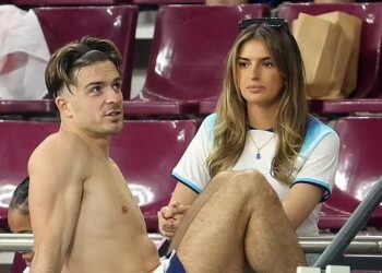 TEMAN wanita Jack Grealish, Sasha Attwood mengetuai WAGs England meninggalkan kapal persiaran mewah.