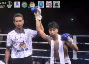 Mohd. Wassof Rumijam dinobat sebagai juara 51kg dalam Kejohanan Muaythai Pro Thailand.