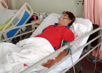 KEADAAN M. Daud Kilau yang dirawat di Hospital Teluk Intan.