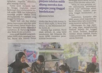 KERATAN AKHBAR UTUSAN MALAYSIA