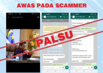 SCAMMER guna nama dan gambar Ketua Menteri Melaka