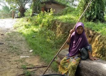 LIJAH Embong, 81, yang dipercayai hilang selepas keluar seorang diri dari kediamannya di Kampung Gaung Hangus, Tok Dor, Ajil di Hulu Terengganu, kelmarin.