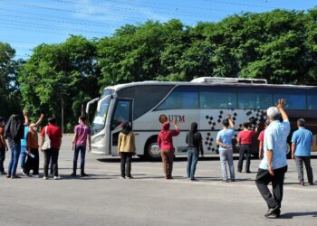 UTM baru-baru ini menangguhkan kepulangan pelajar ke kampusnya di Johor Bahru dan Kuala Lumpur berikutan risiko penularan Covid-19 yang semakin membimbangkan di Skudai, Johor. -UTUSAN/RAJA JAAFAR ALI