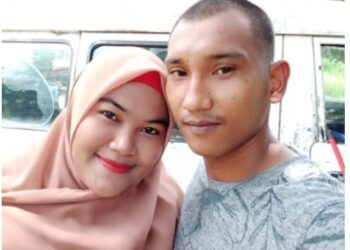 GAMBAR kenangan Mohd. Fadli Abd. Wahab bersama Umaisarah Azmi yang meninggal dunia akibat Covid-19 di HSAH, Sungai Petani, Kedah.