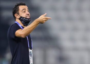 XAVI Hernandez kini merupakan pengendalin kelab Qatar, Al-Sadd.- AFP